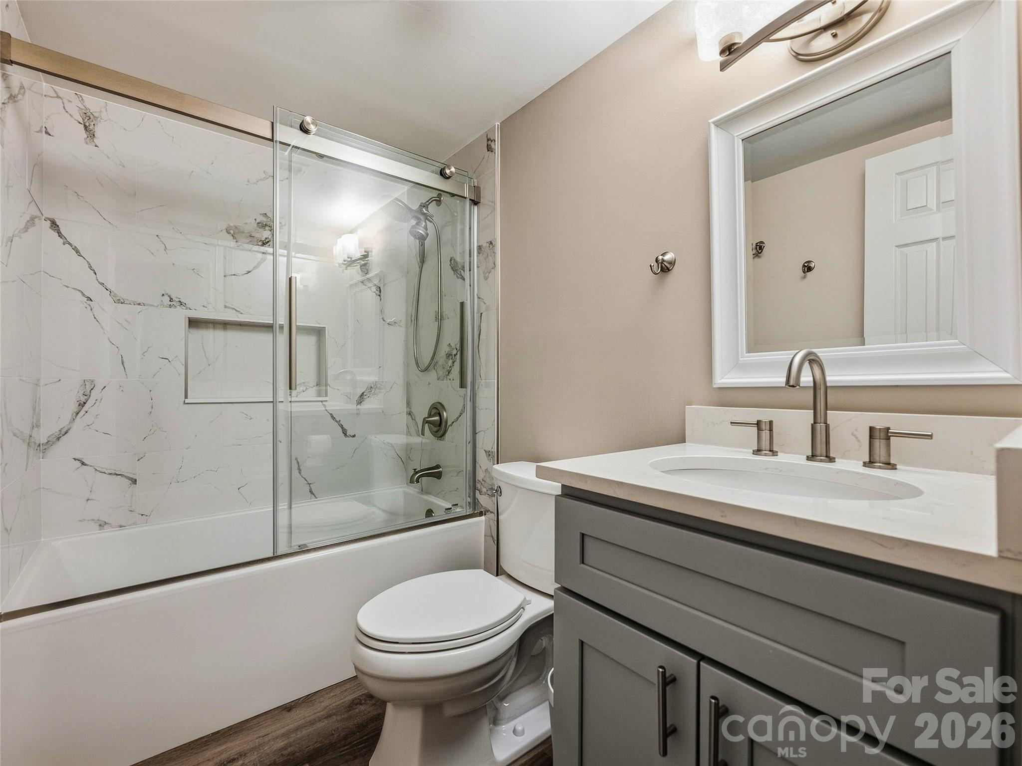 Lower level bath. - 531 Bluebird Ridge, Asheville