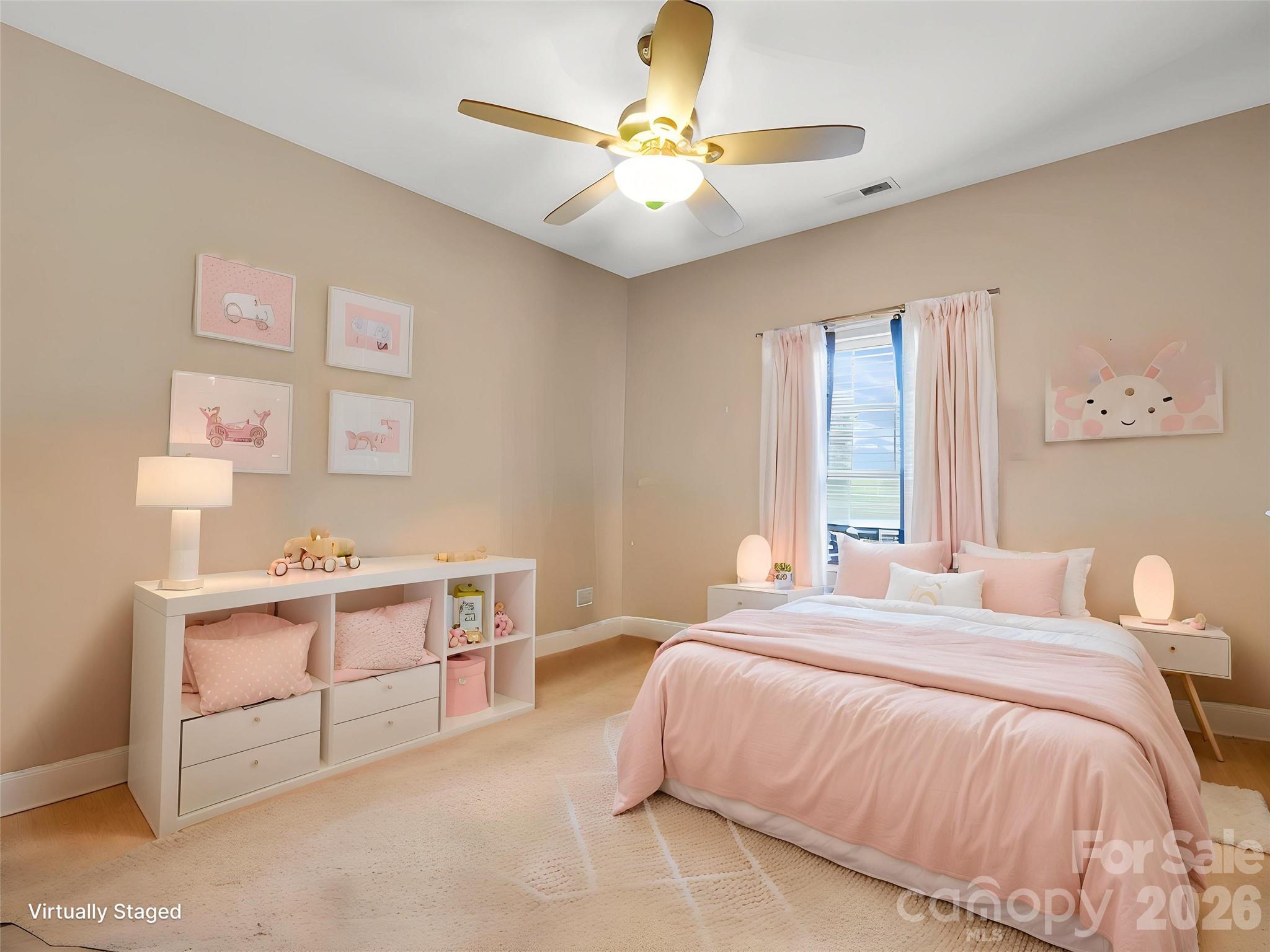 Third bedroom on main floor of the big house. - 27 & 56 Troy Lane, Tryon