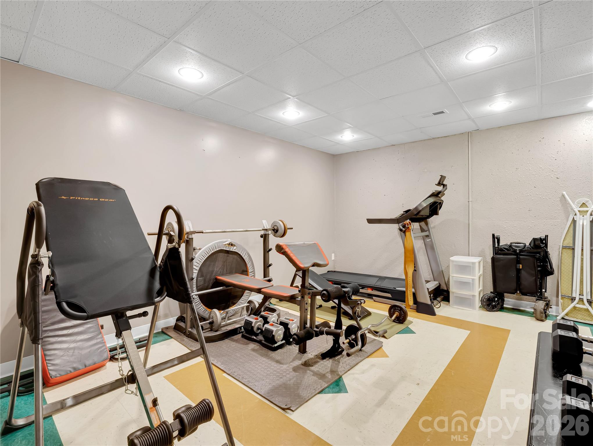 Heated and cooled exercise room. - 27 & 56 Troy Lane, Tryon