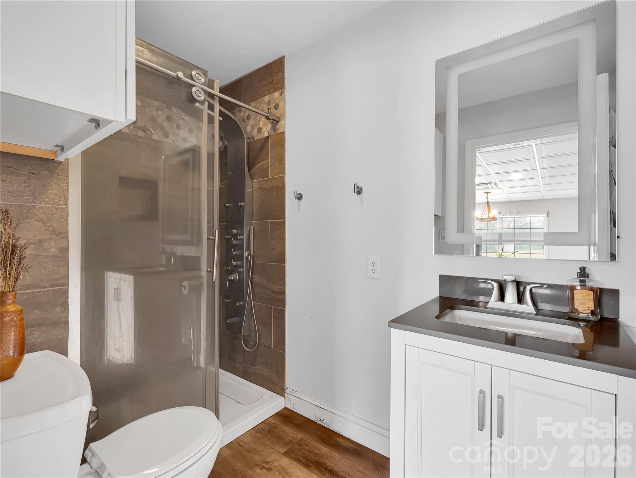 Full bath with shower in guest house. - 27 & 56 Troy Lane, Tryon