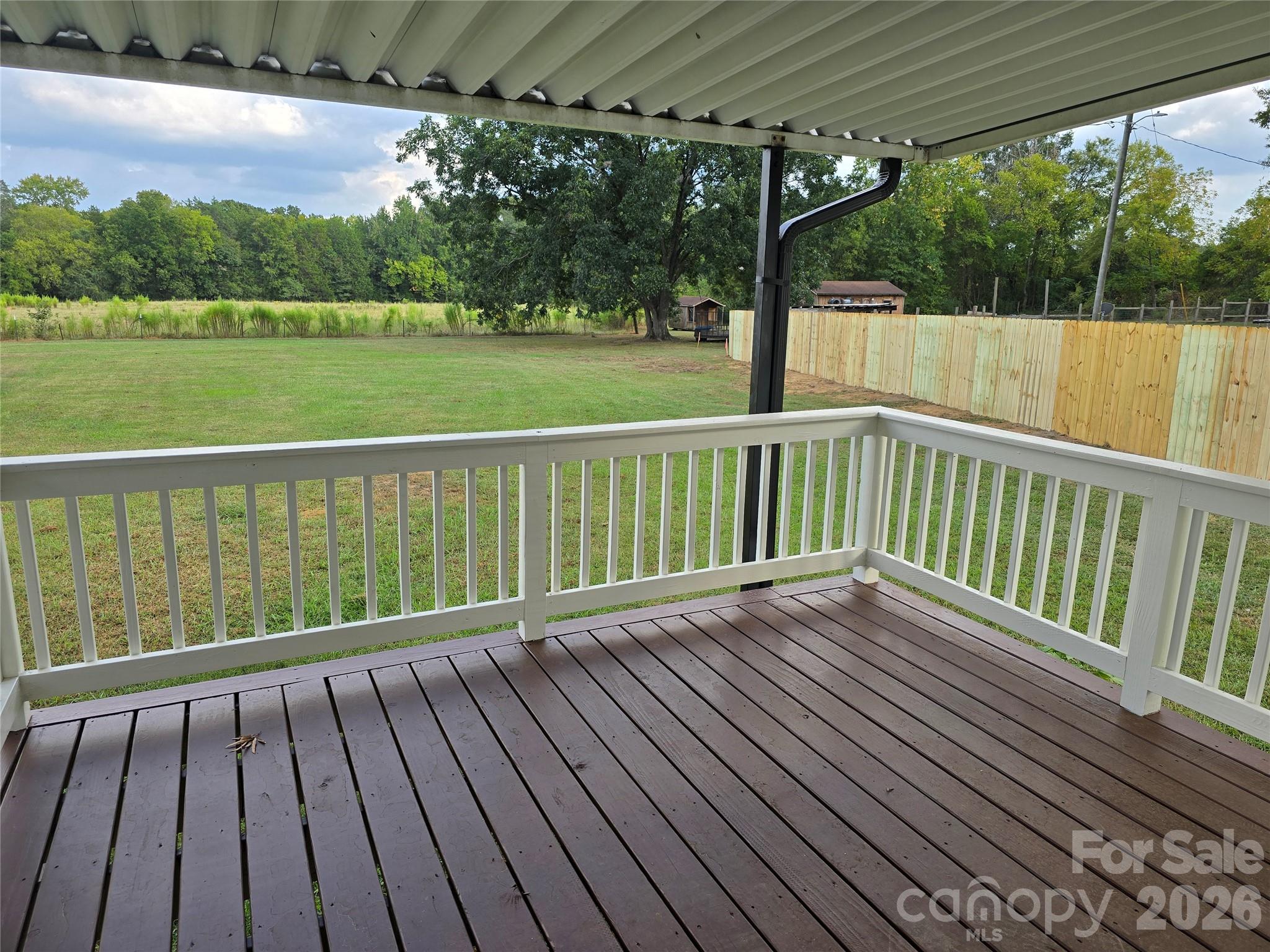 Privacy fence just completed - 1620 Saluda Road, Chester