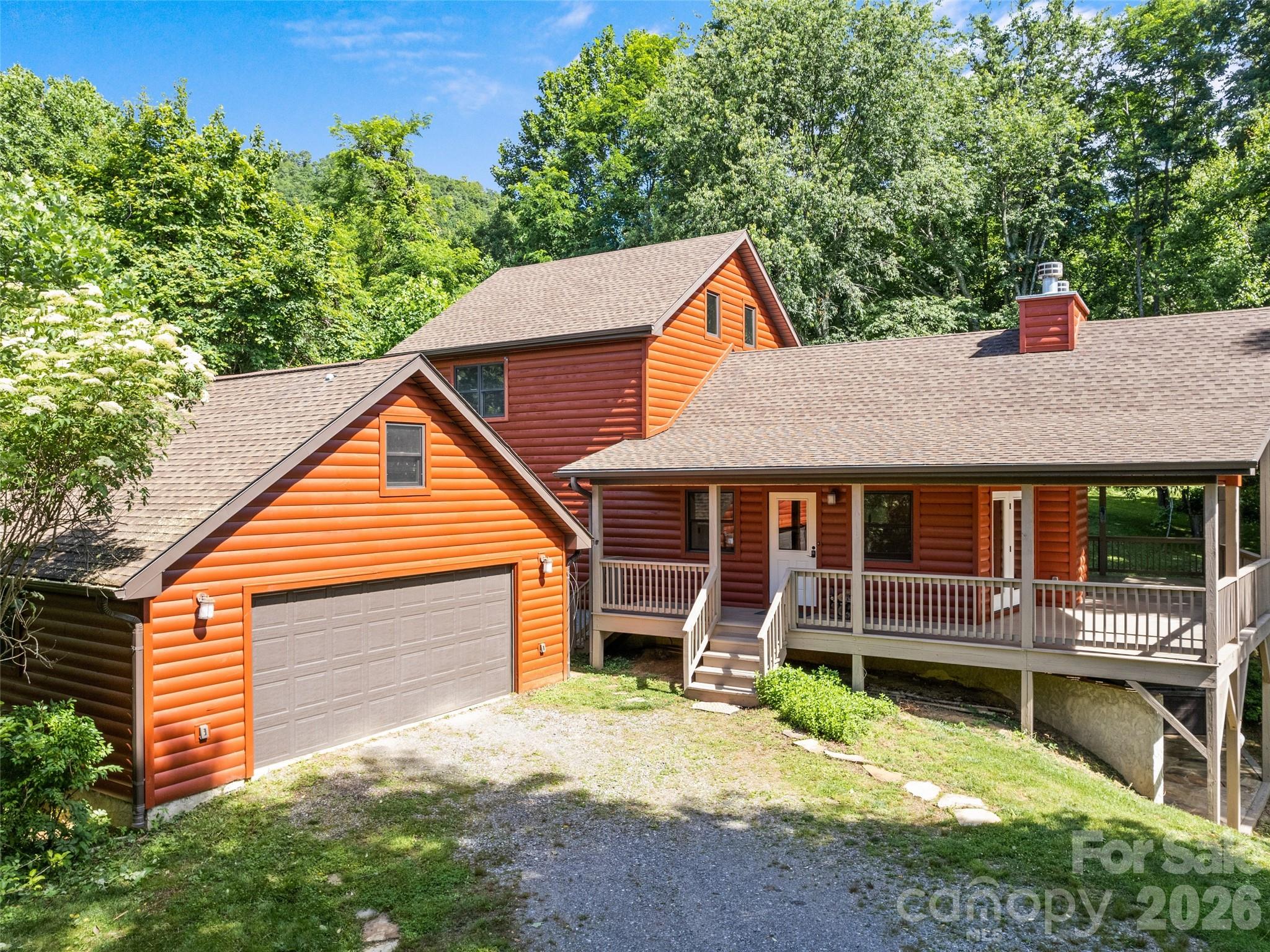 Stick-built quality and longevity with the look and feel of a log home - 51 Stony Pond Lane, Canton