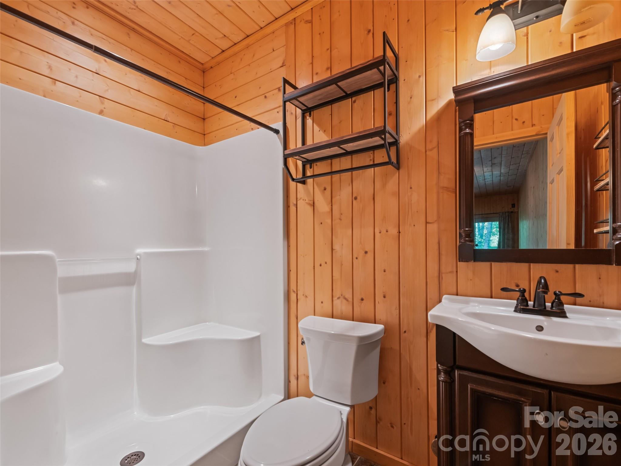 Full bathroom downstairs in den area - 51 Stony Pond Lane, Canton