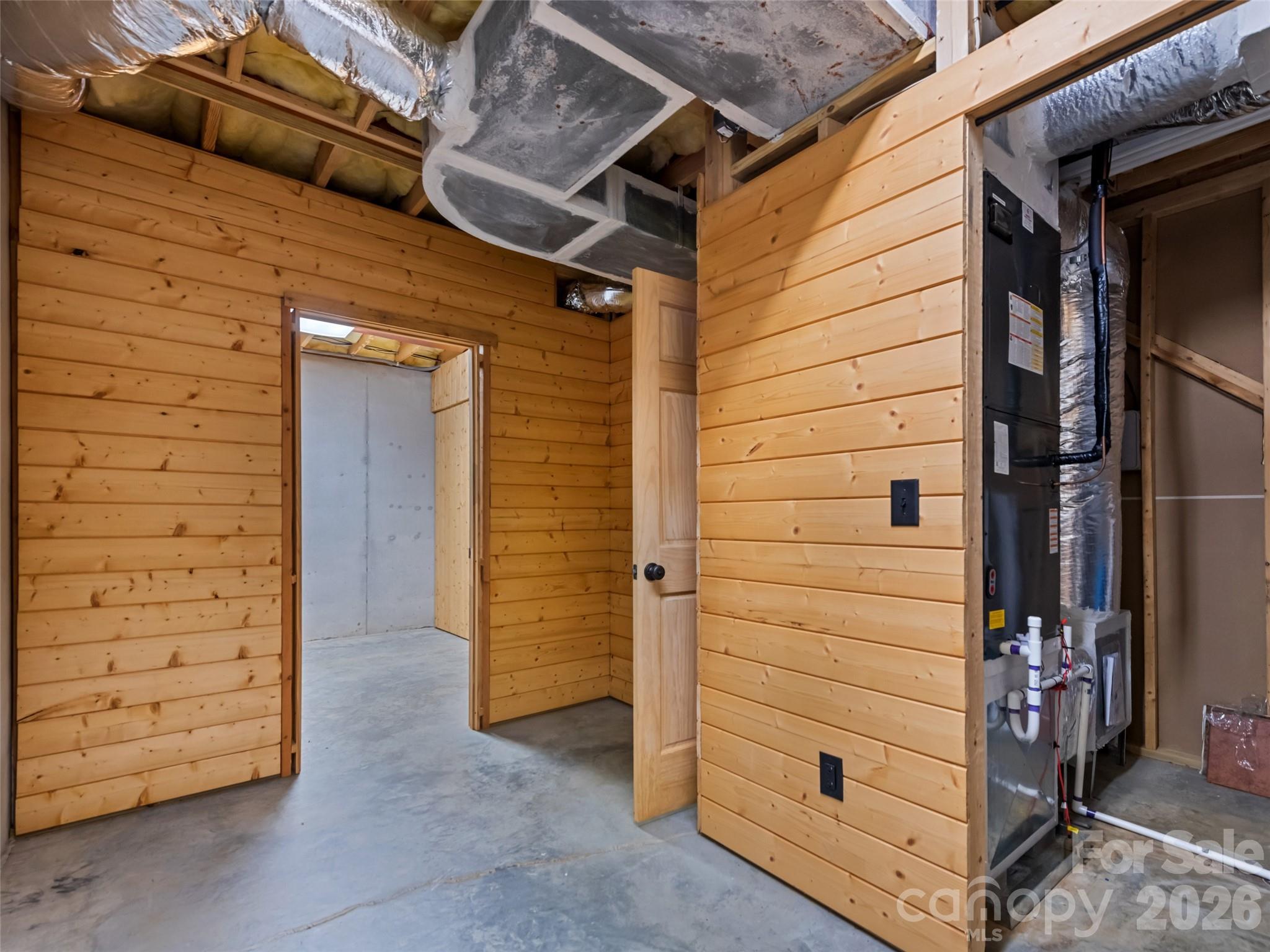 Storage and Mechanical room downstairs - 51 Stony Pond Lane, Canton