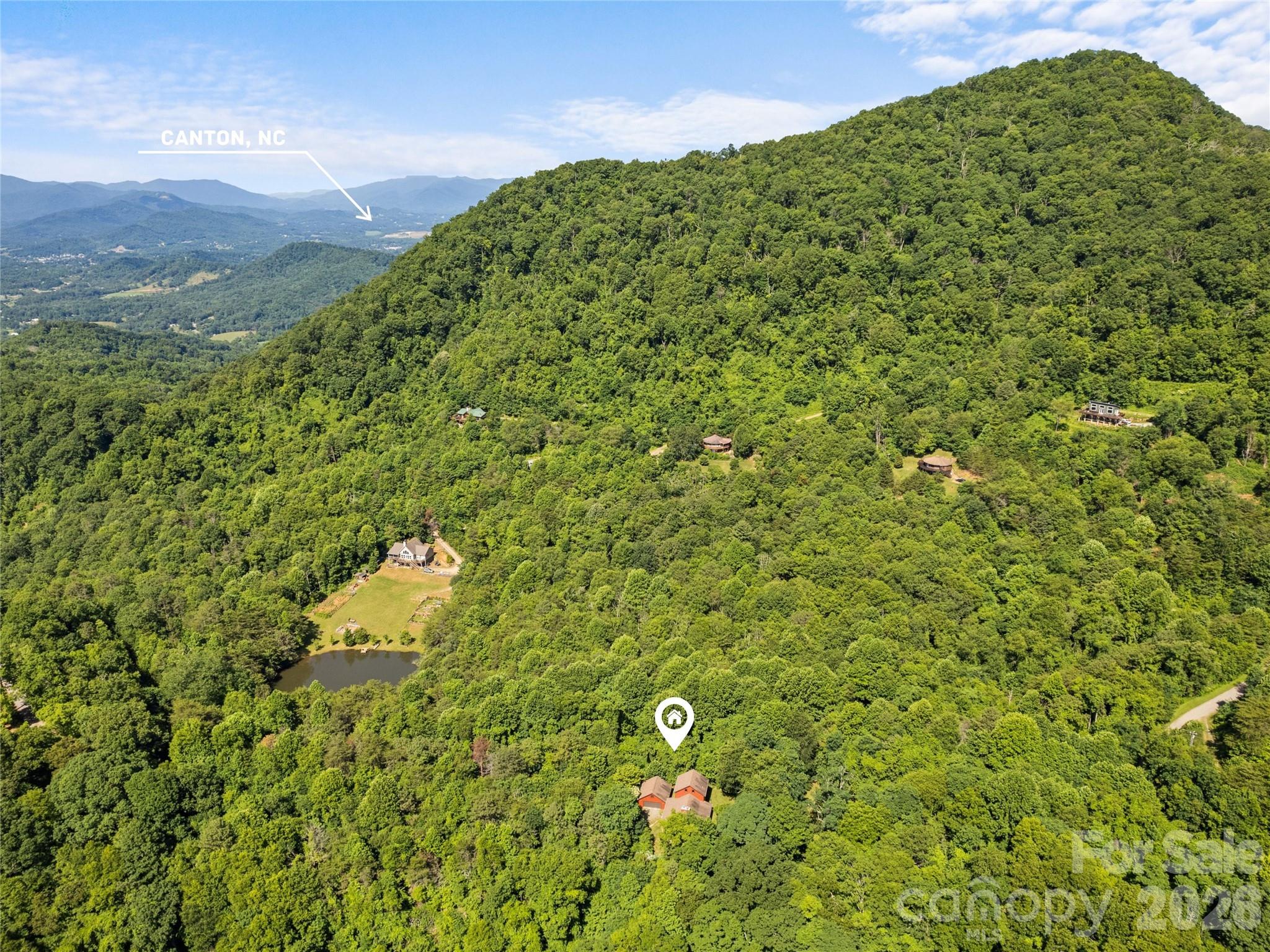 Part of the secluded Newfound Gap Acres subdivision triangulated between Canton, Leicester and Asheville - 51 Stony Pond Lane, Canton