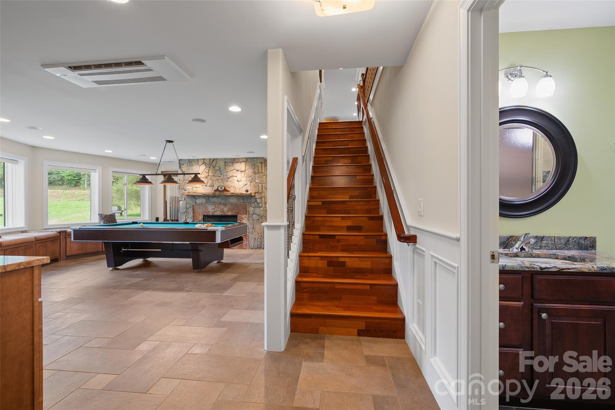 Finished lower level expands the home's living and recreation possibilities. - 174b Marina Cove, Waynesville
