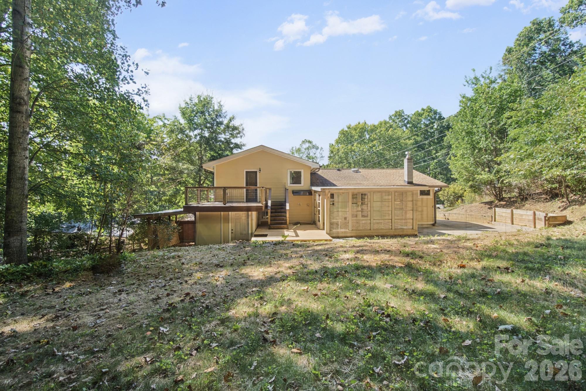 Large backyard! - 35 Clement Drive, Asheville