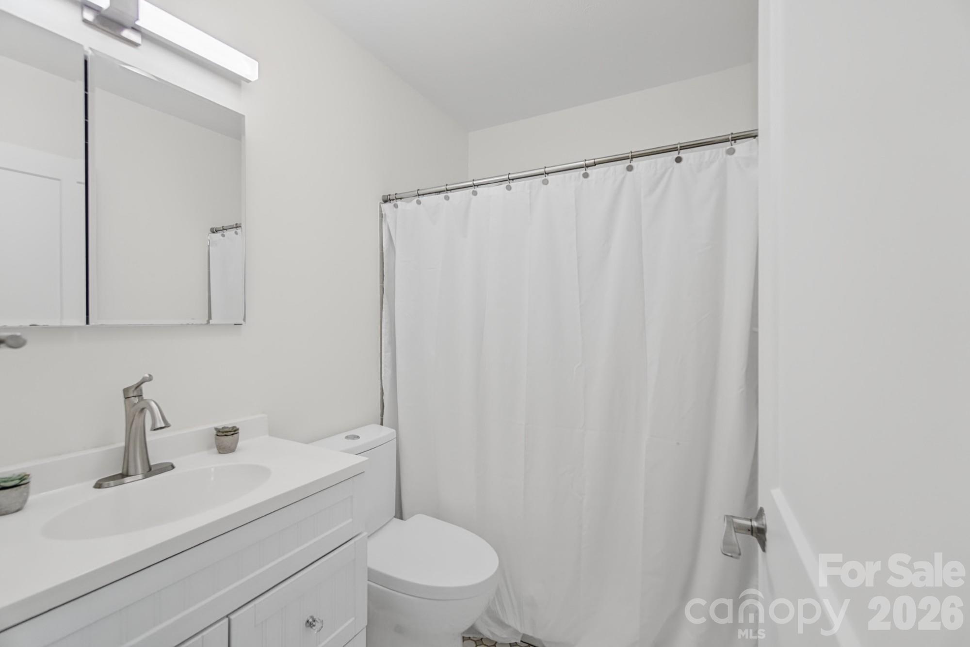 Full bath on upper level - 35 Clement Drive, Asheville