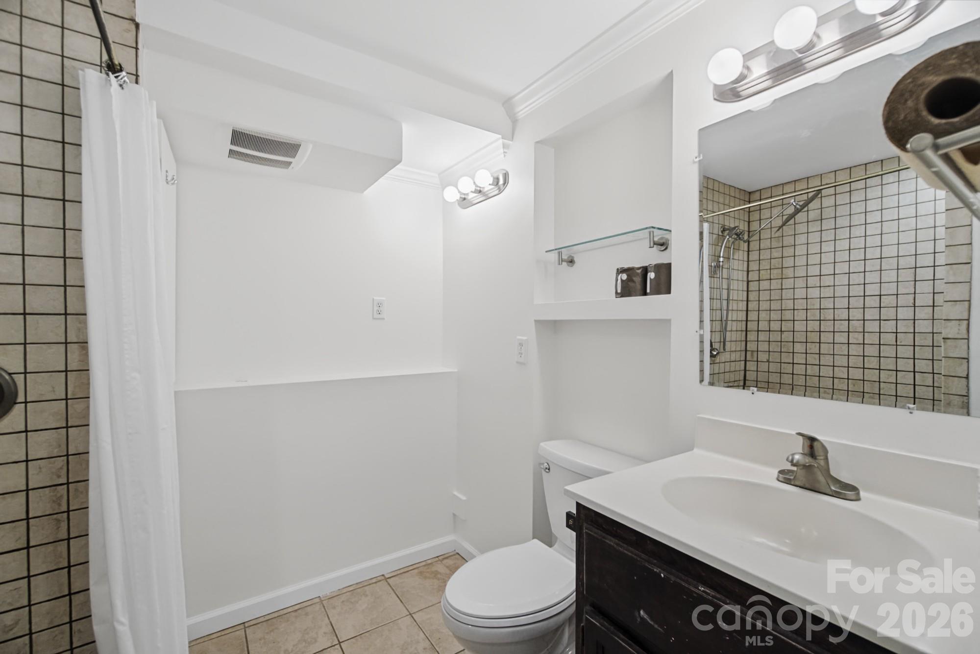 Full bath in basement suite - 35 Clement Drive, Asheville