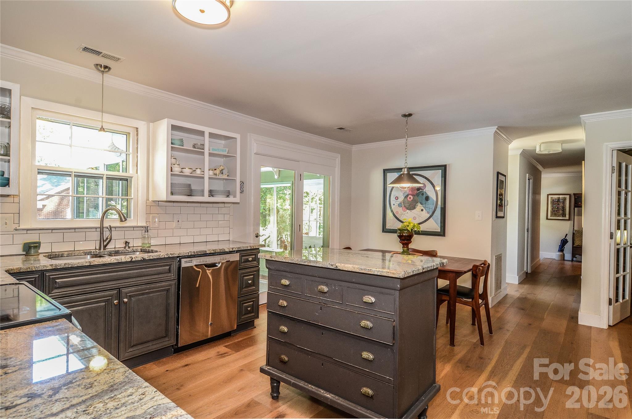 Kitchen Island with Breakfast Area - 500 Laurel Fork Drive, Matthews