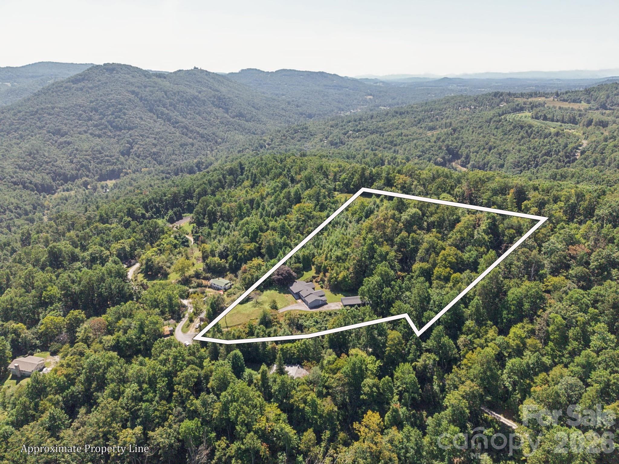 Arial of property - 727 E Lyda Road, Hendersonville