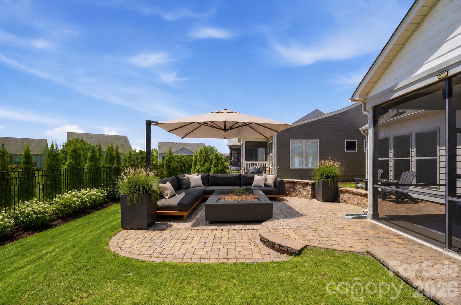 Virtually staged — just look at the privacy a fence and a little landscaping could create! Imagine the possibilities! - 2331 Currant Street, Fort Mill