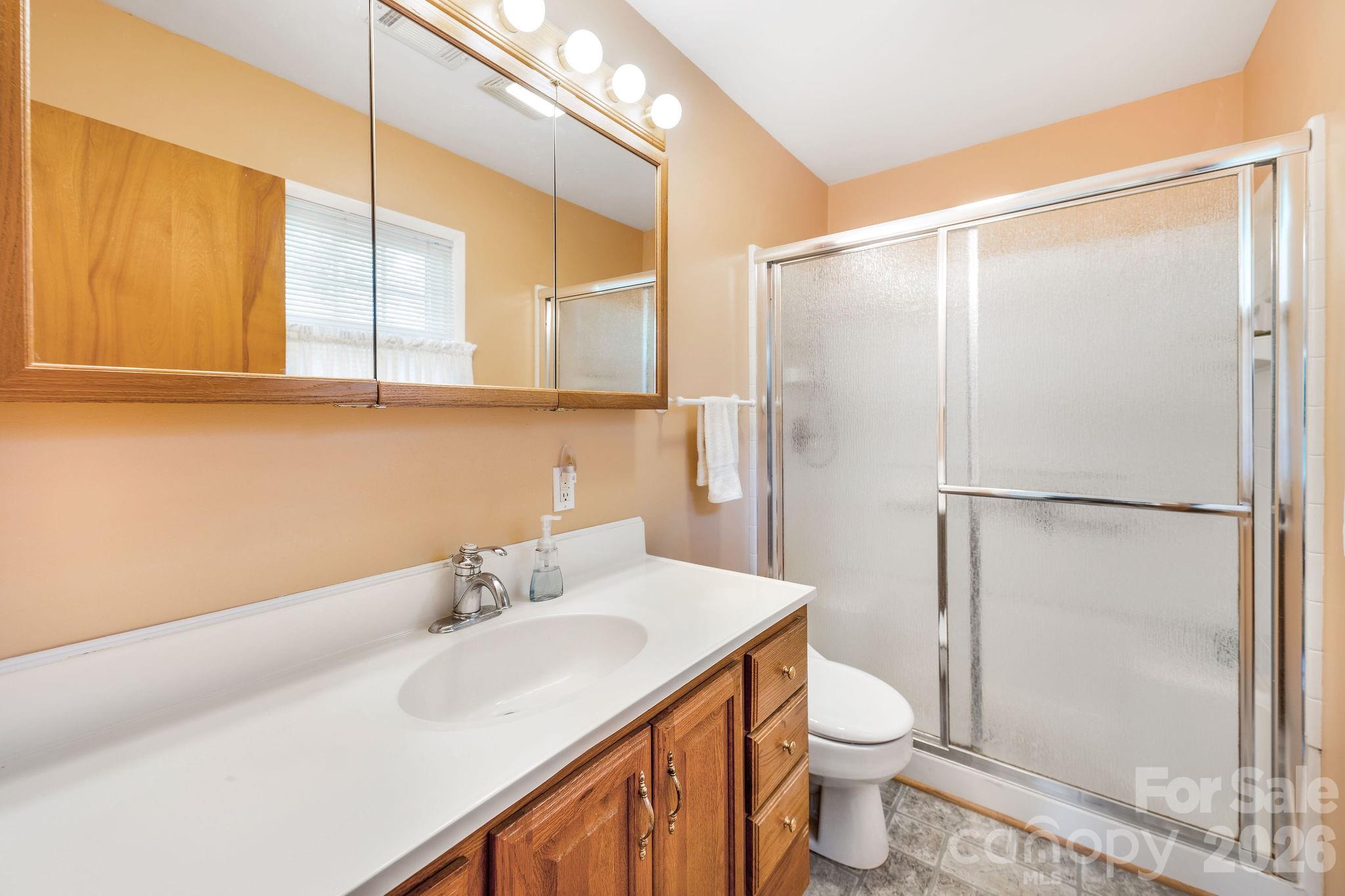 Primary ensuite bathroom. - 1 Pheasant Ridge Drive, Asheville