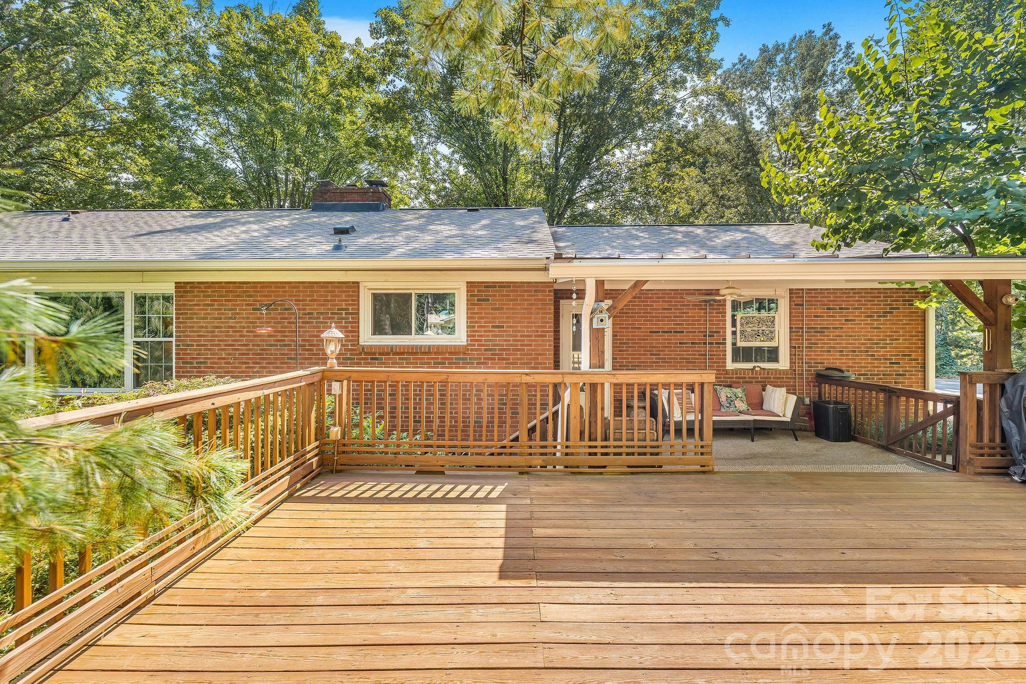 Hugh back porch, perfect for entertaining! - 1 Pheasant Ridge Drive, Asheville