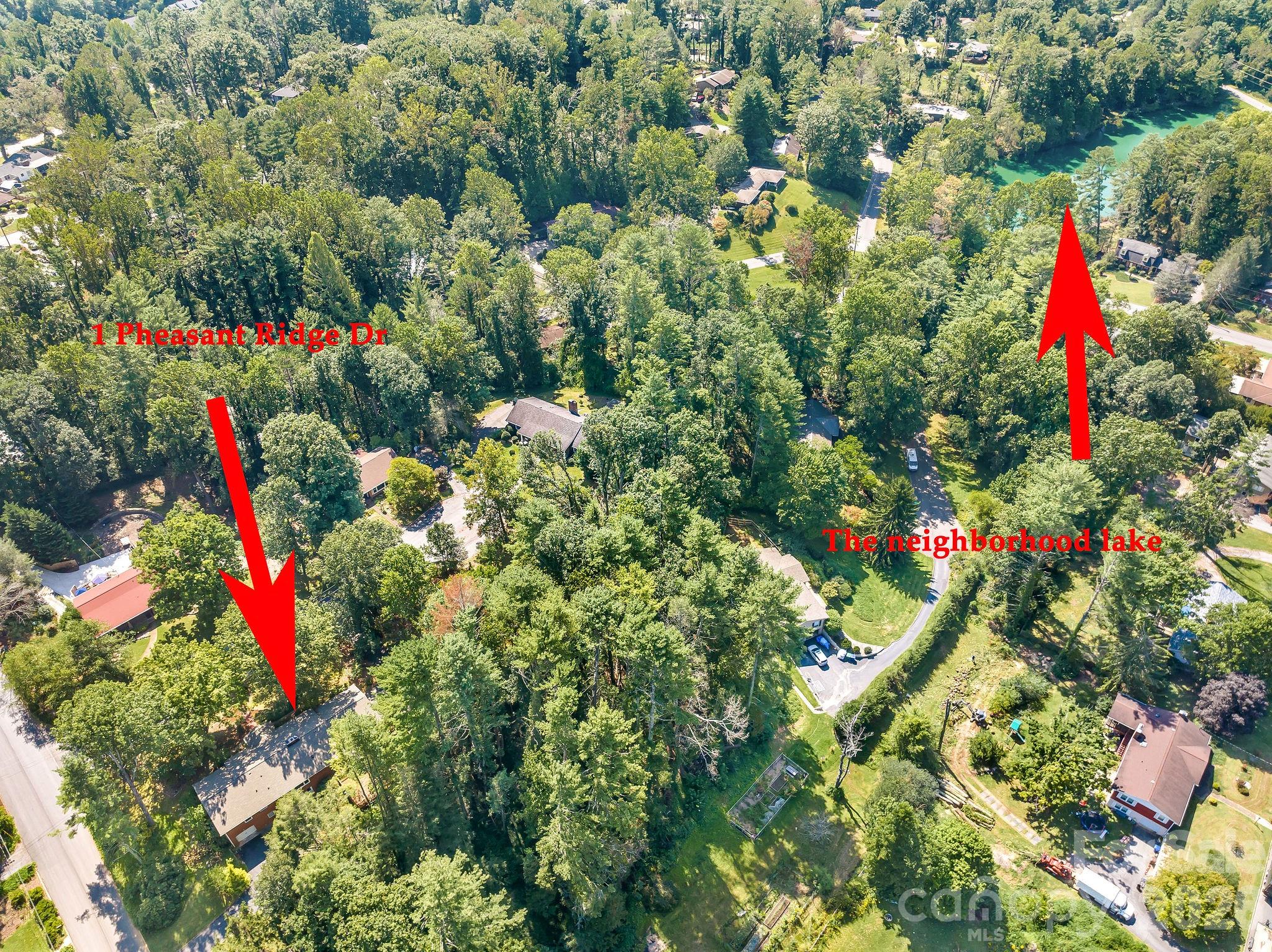 Excellent neighborhood and a peaceful and short stroll will take you to the neighborhood lake. - 1 Pheasant Ridge Drive, Asheville