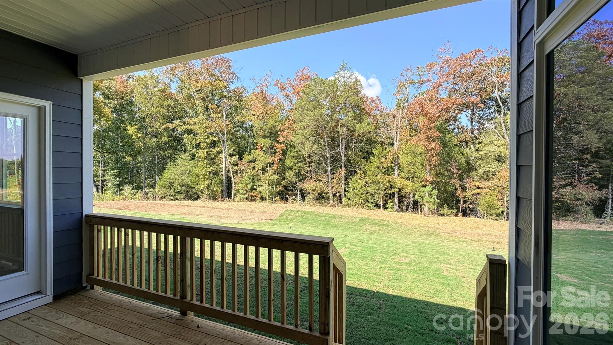 Covered Porch and wooded backyard - 535 Cambria Street, Rock Hill