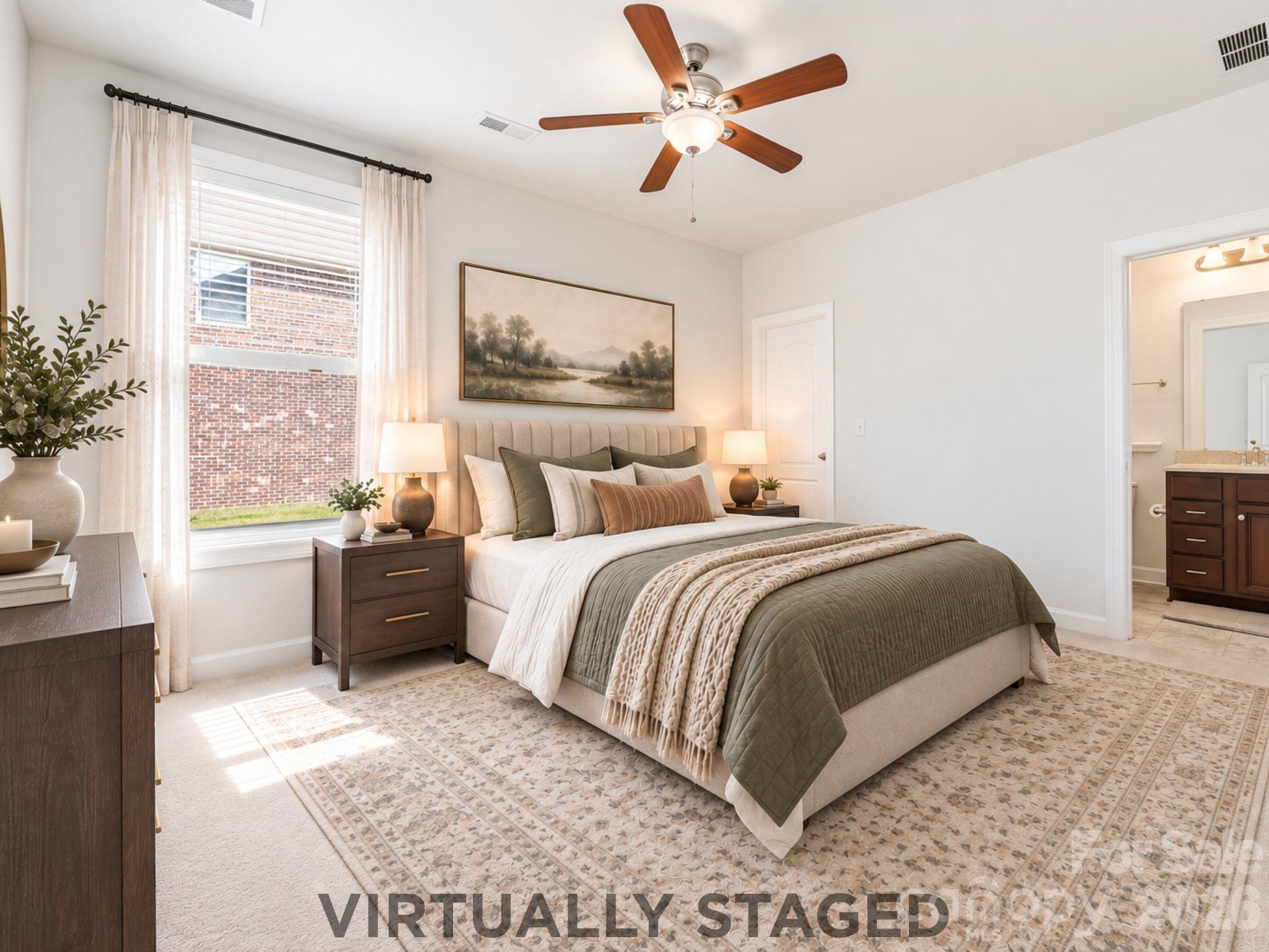 A Welcoming First-Level Guest Suite | Virtually Staged — Imagine this flexible main-level space as a beautifully appointed guest retreat. With convenient access to a full bathroom, it offers overnight guests or extended family a comfortable space of their own and provides an appealing option for multigenerational living. - 8315 Breton Way, Harrisburg