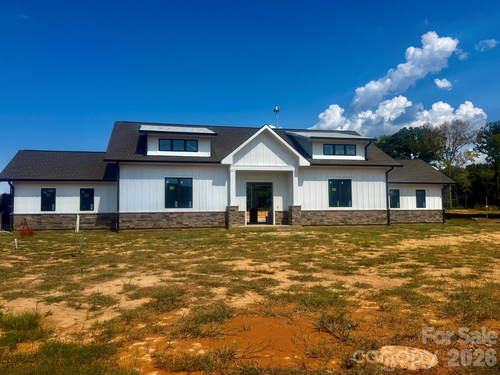 Construction progress of amenities - 4482 Blue Mound Court, Stanley