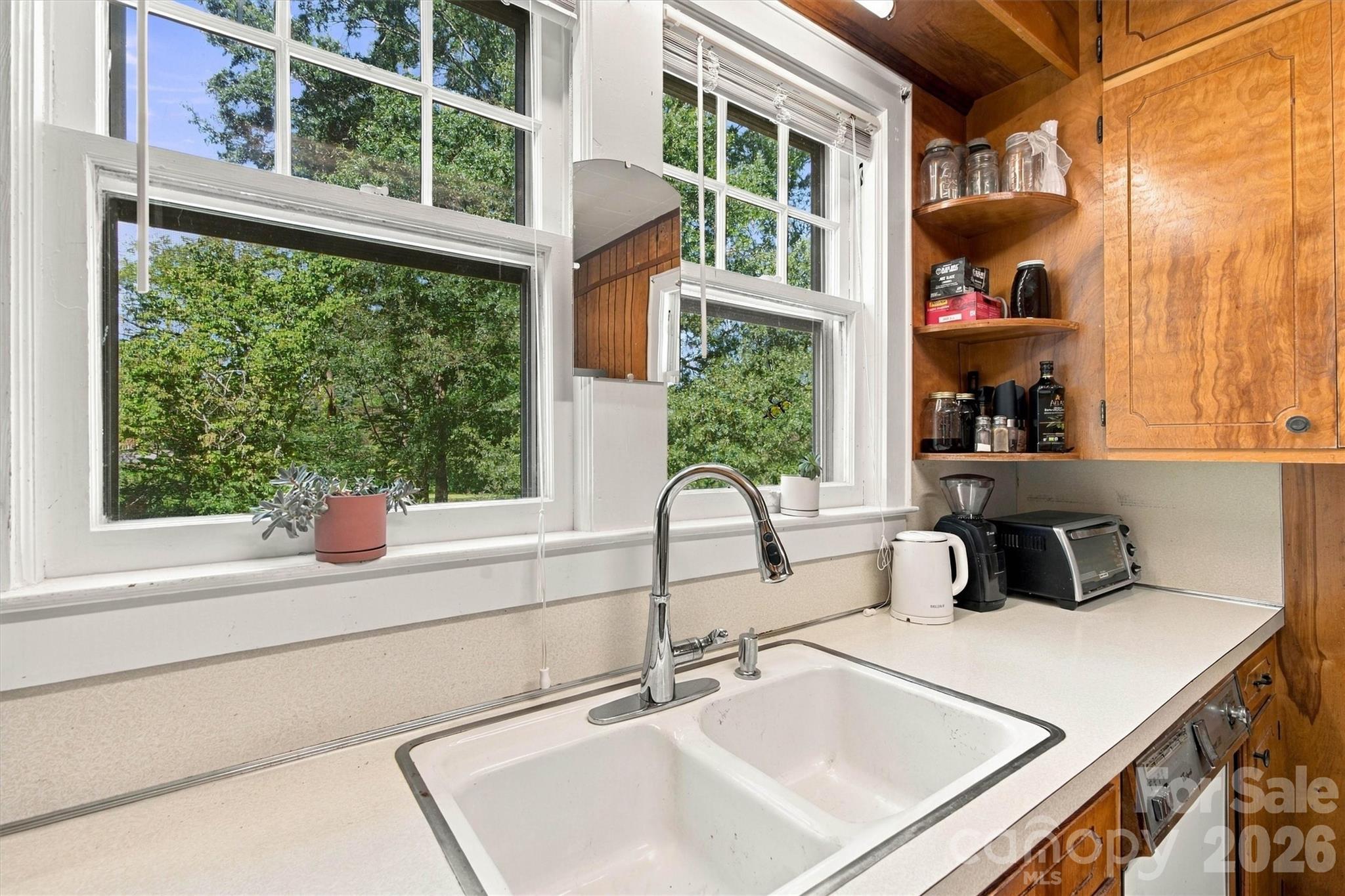 Kitchen/Side Yard Window View - 3336 Startown Road, Newton