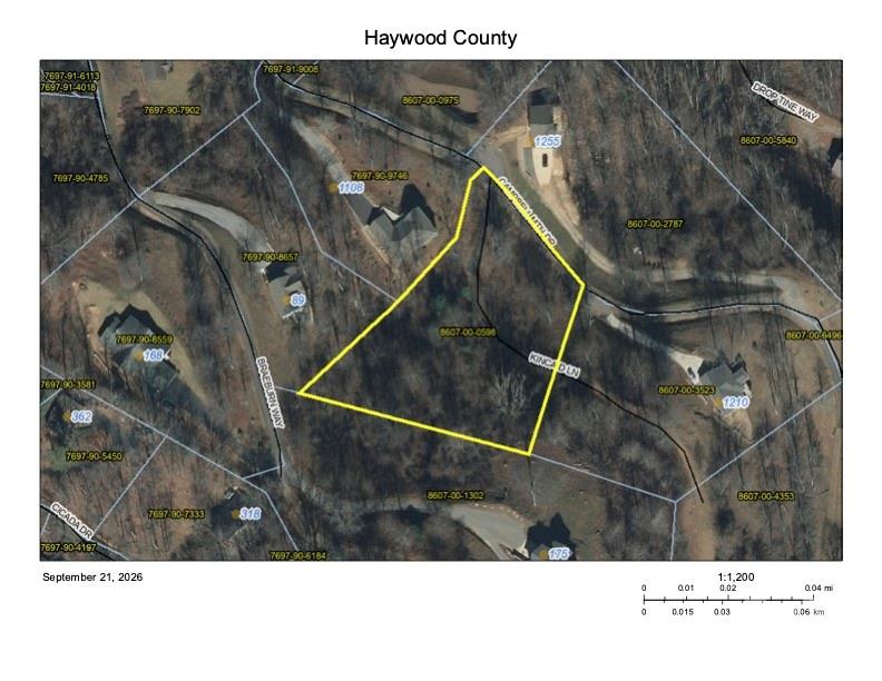 Aerial of lot - 20 Kincaid Lane, Maggie Valley