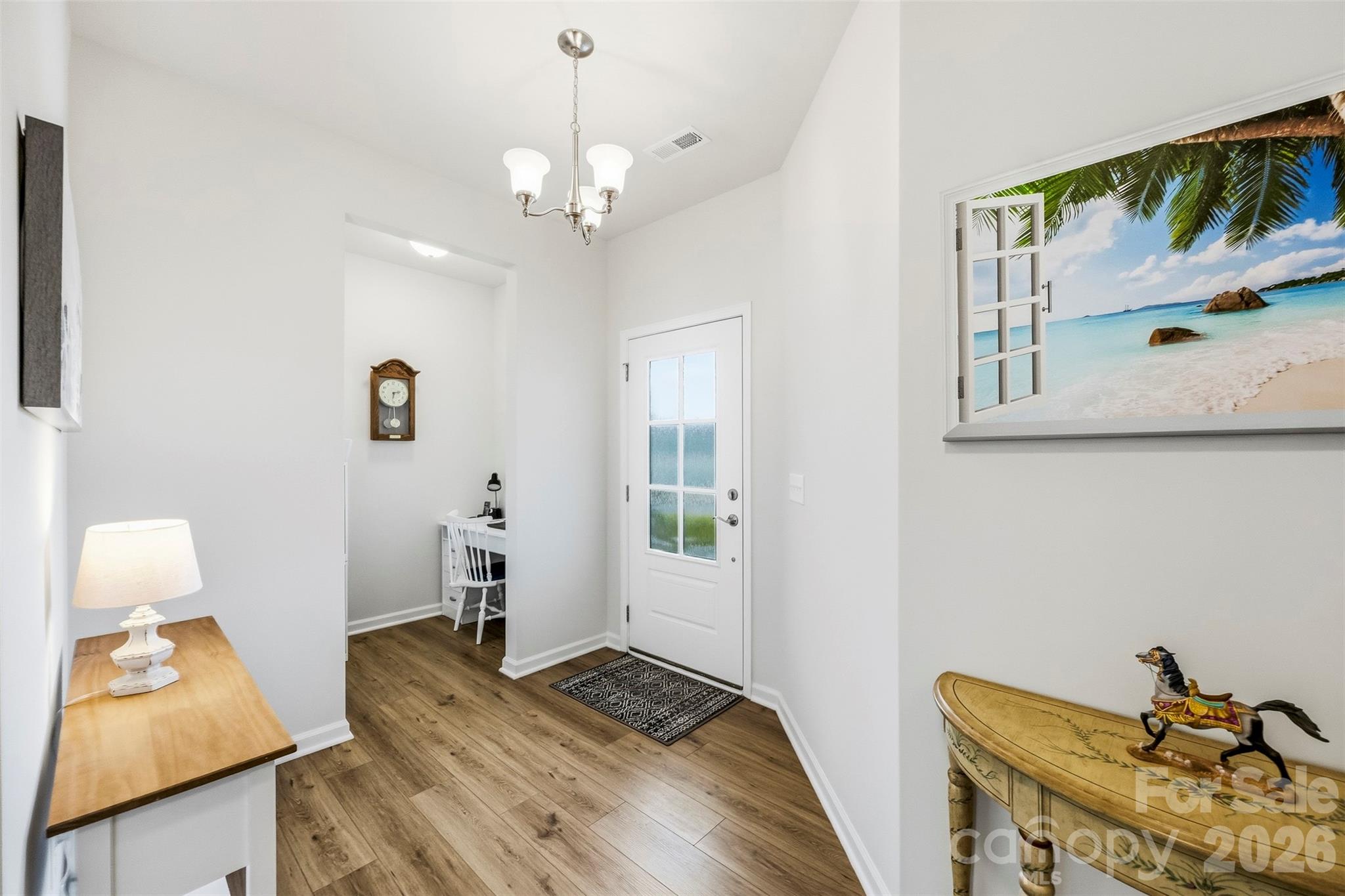 Entry showing office nook. - 1734 Otter Perch Lane, Fort Mill
