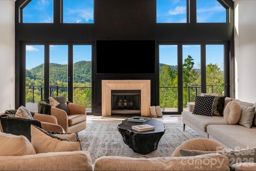 The Great Room w Great Views Year ROund - 58 Bird Creek Estates Road, Black Mountain