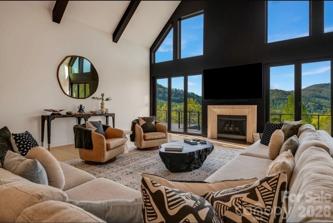 The Great Room w Great Views Year Round - 58 Bird Creek Estates Road, Black Mountain