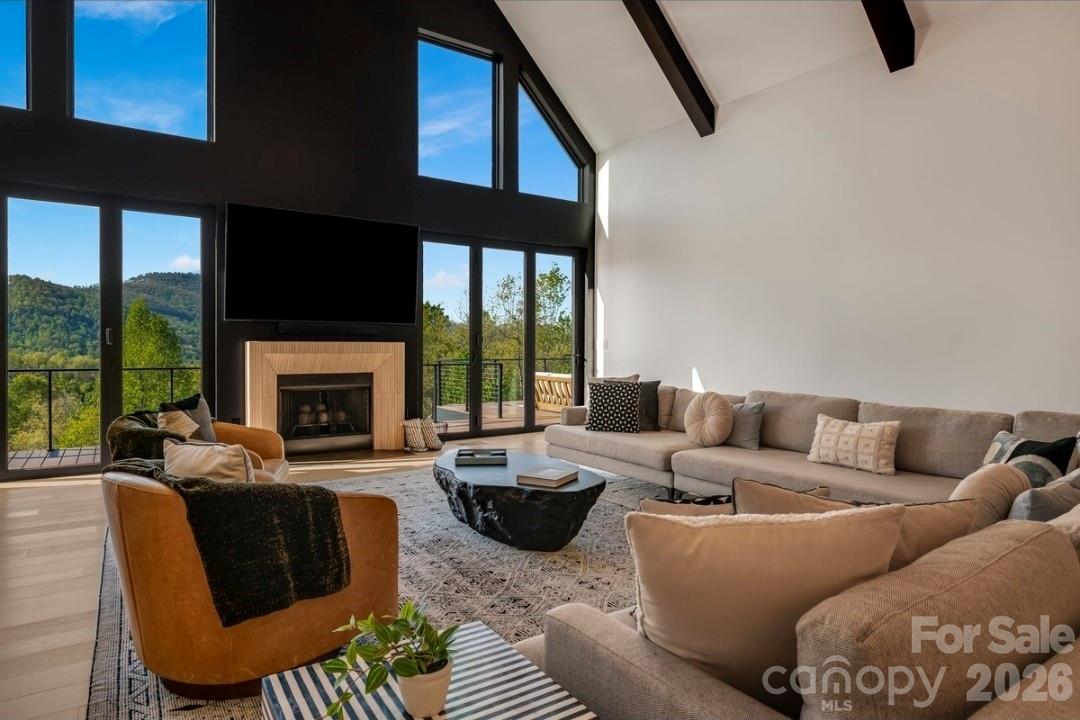 The Great Room w Great Views Year Round - 58 Bird Creek Estates Road, Black Mountain