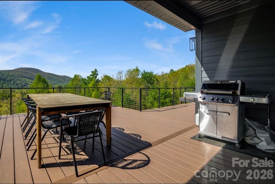 Expansive Main Level Deck w Grill - 58 Bird Creek Estates Road, Black Mountain