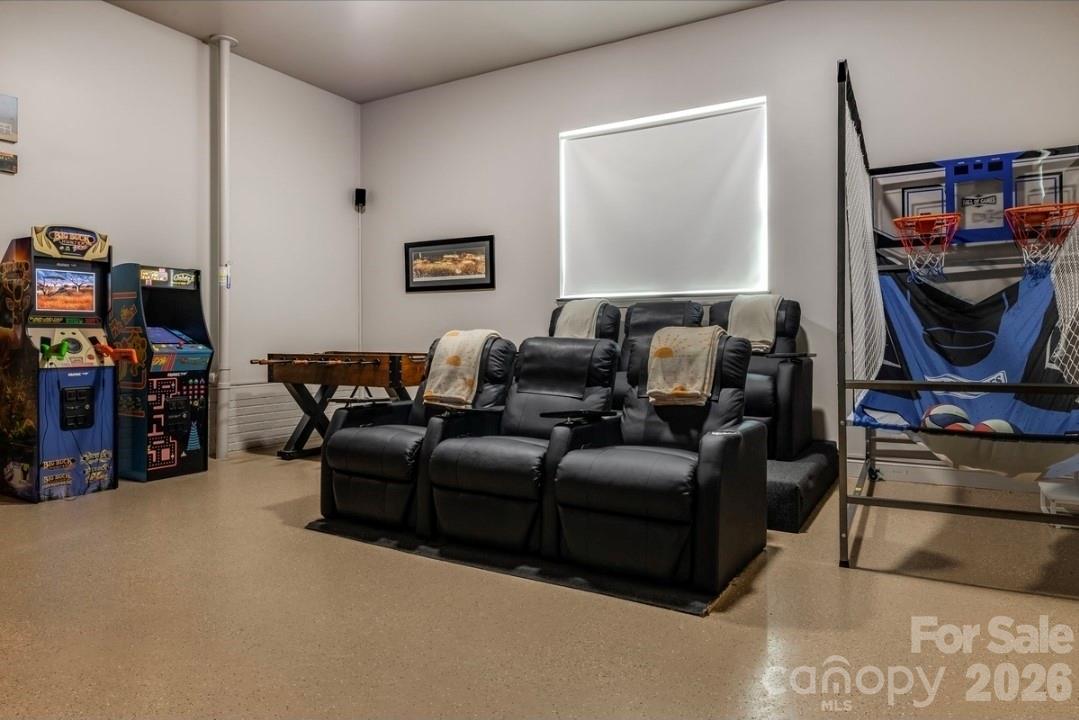 Main Level Theater/Game Room - 58 Bird Creek Estates Road, Black Mountain