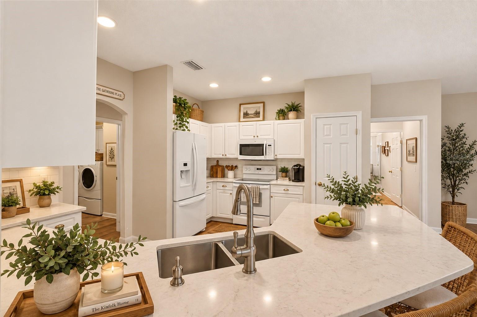 Large kitchen with plenty of counters, virtually staged - 6618 SW 83RD TER, GAINESVILLE