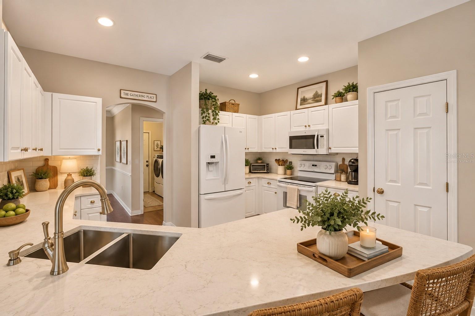 Large kitchen virtually staged - 6618 SW 83RD TER, GAINESVILLE