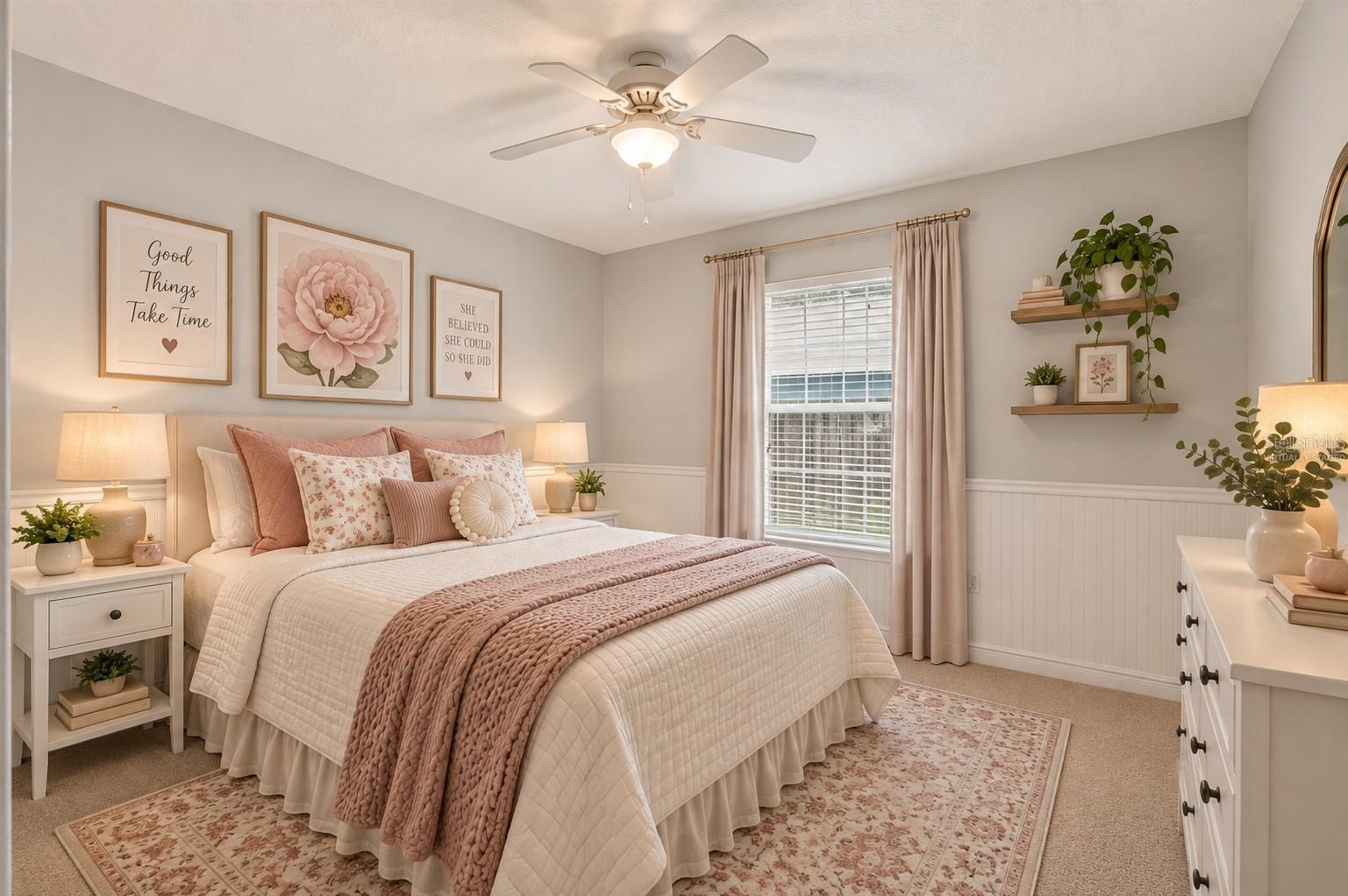 One of three secondary bedrooms virtually staged - 6618 SW 83RD TER, GAINESVILLE