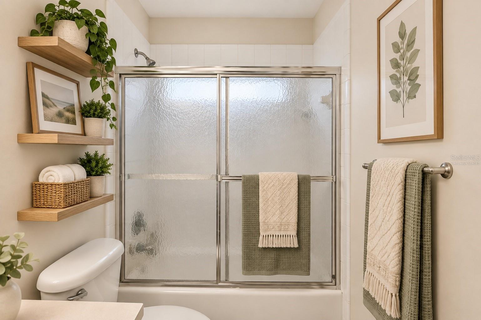 One of three bathrooms, virtually staged - 6618 SW 83RD TER, GAINESVILLE