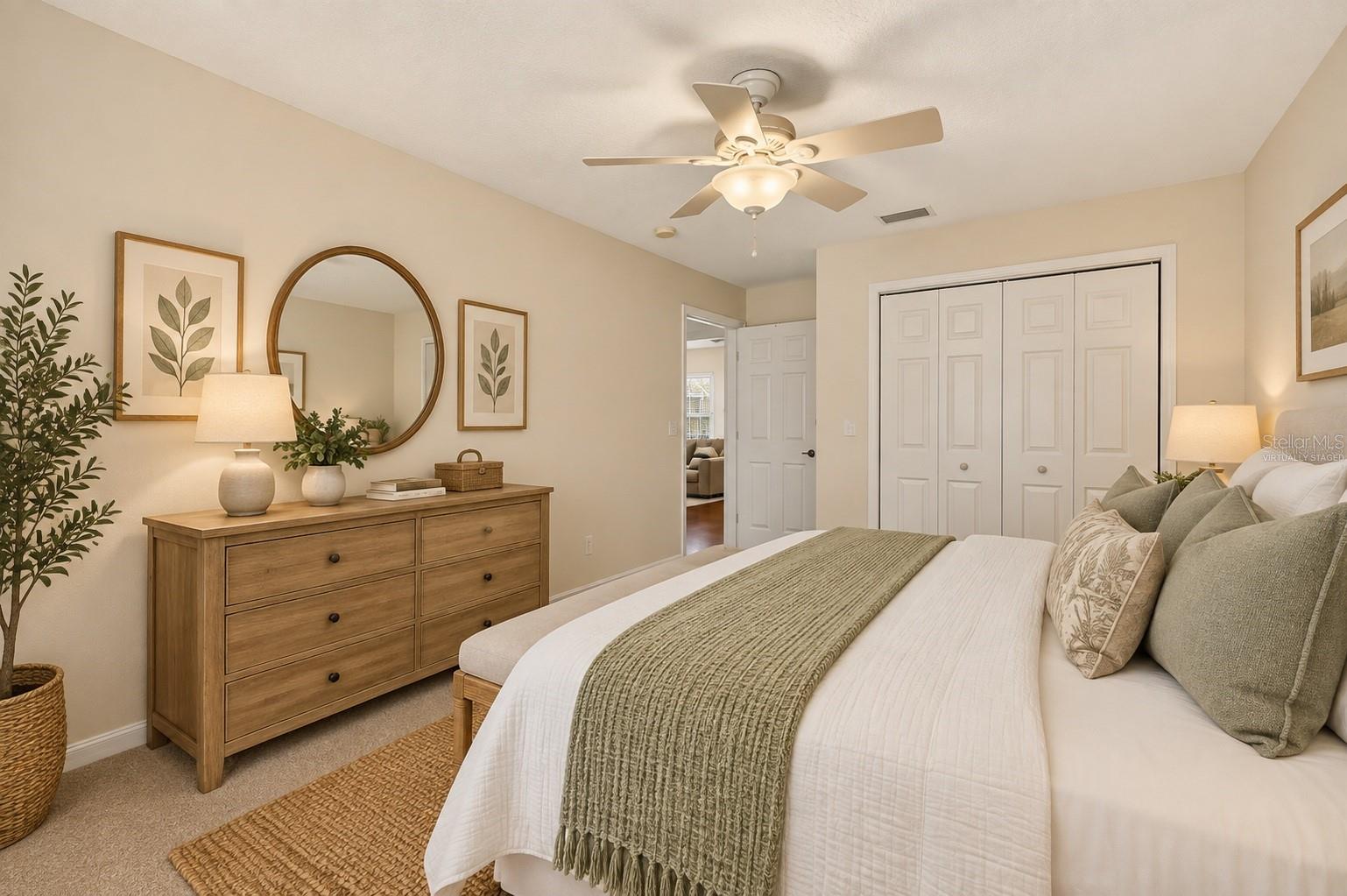 One of three secondary bedrooms virtually staged - 6618 SW 83RD TER, GAINESVILLE