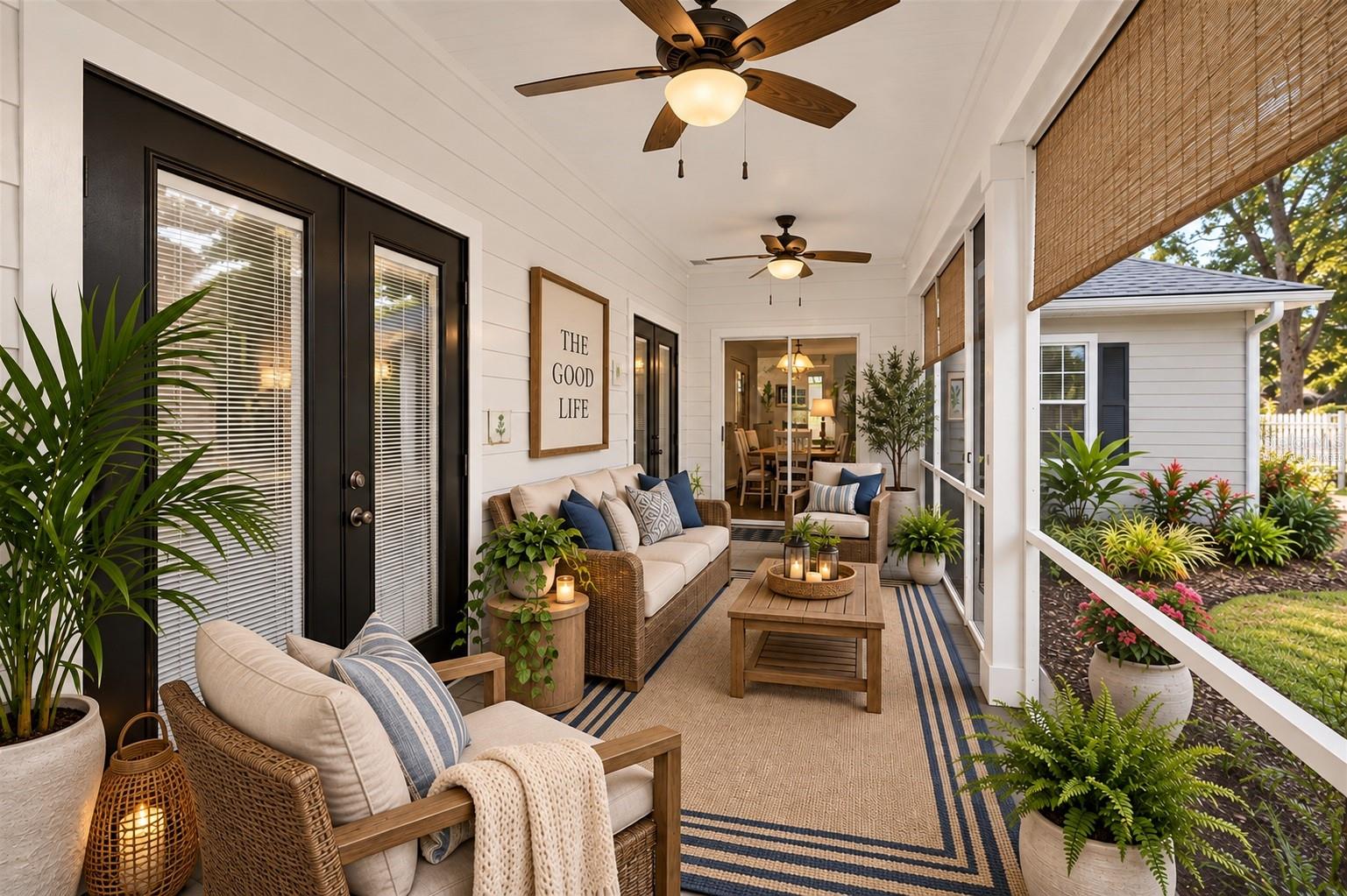 Covered lanai, virtually staged - 6618 SW 83RD TER, GAINESVILLE