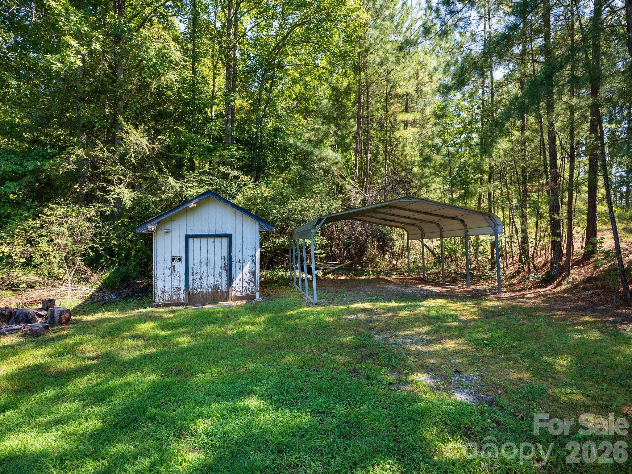 Shed & Covered Workspace/Carport - 628 Grassy Knob Road, Rutherfordton