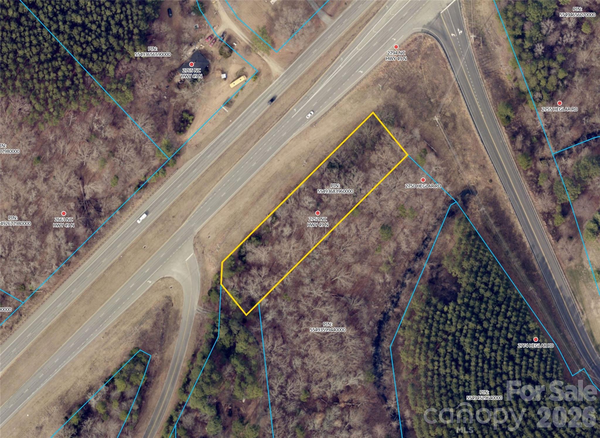 Lot at 2752 NC 49 Highway N, Concord, photo 2 of 5
