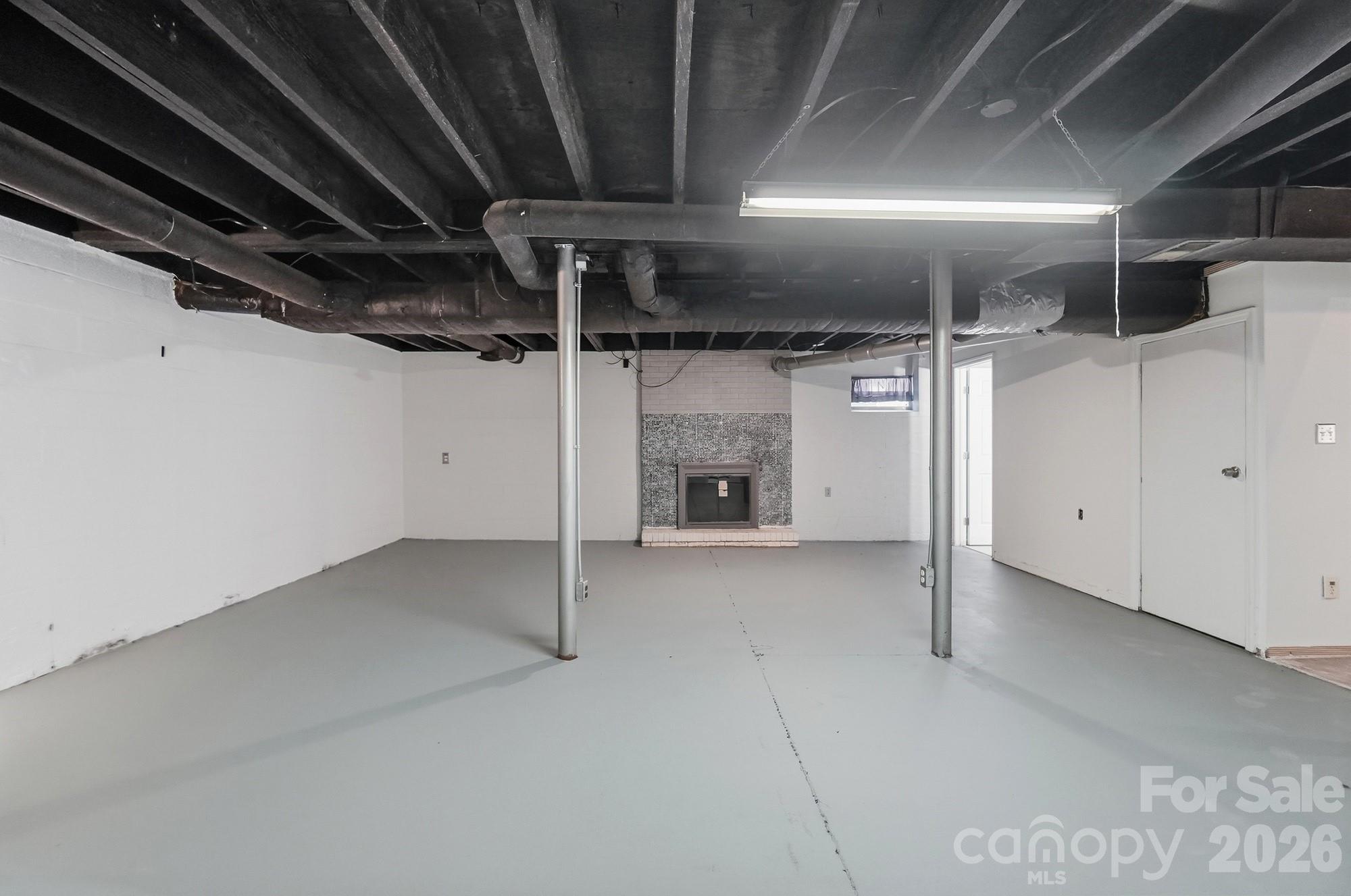 Basement Fireplace & sitting area - 213 Lakeview Drive, Harrisburg