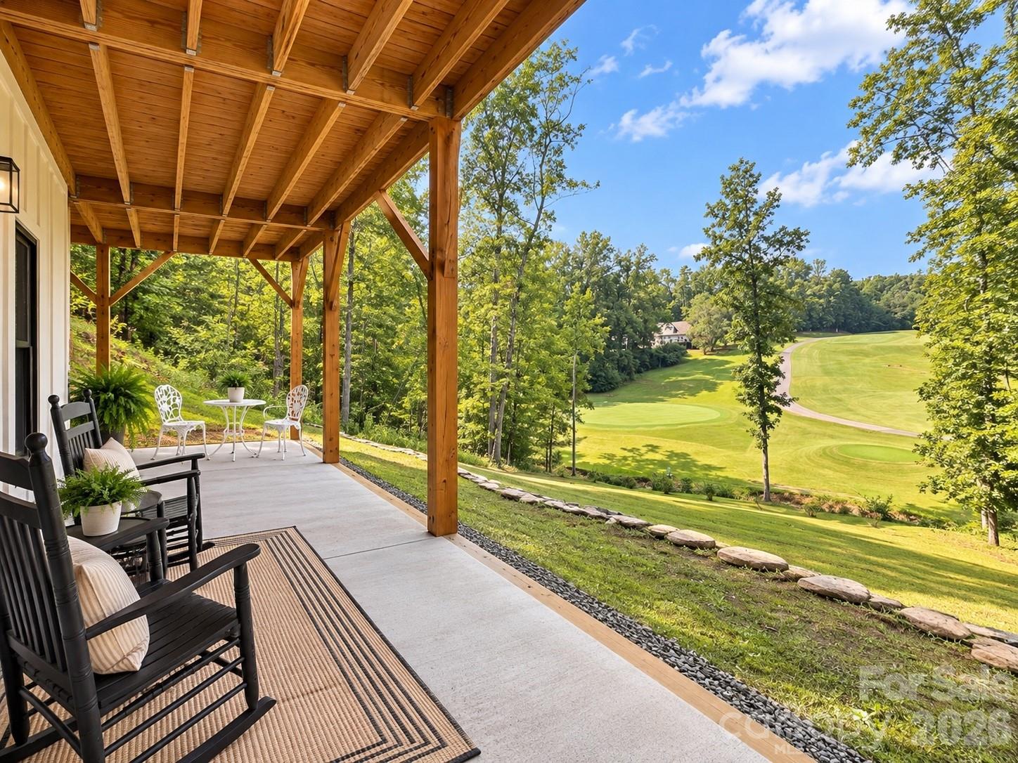 Panoramic view overlooking 4th Hole of Lake James Golf Course - 651 Cemetery Road, Nebo