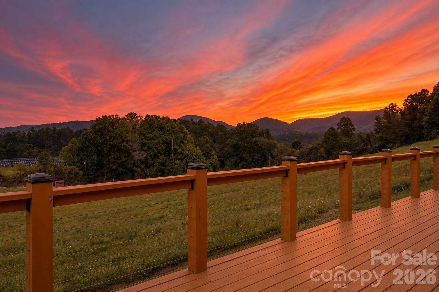 Generated with actual sunset photos - 297 Maple Knoll Drive, Hendersonville