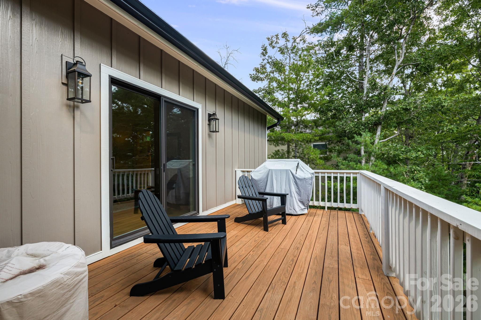 Open deck, just off primary bedroom. - 14 Sugarland Ridge Trail, Fairview