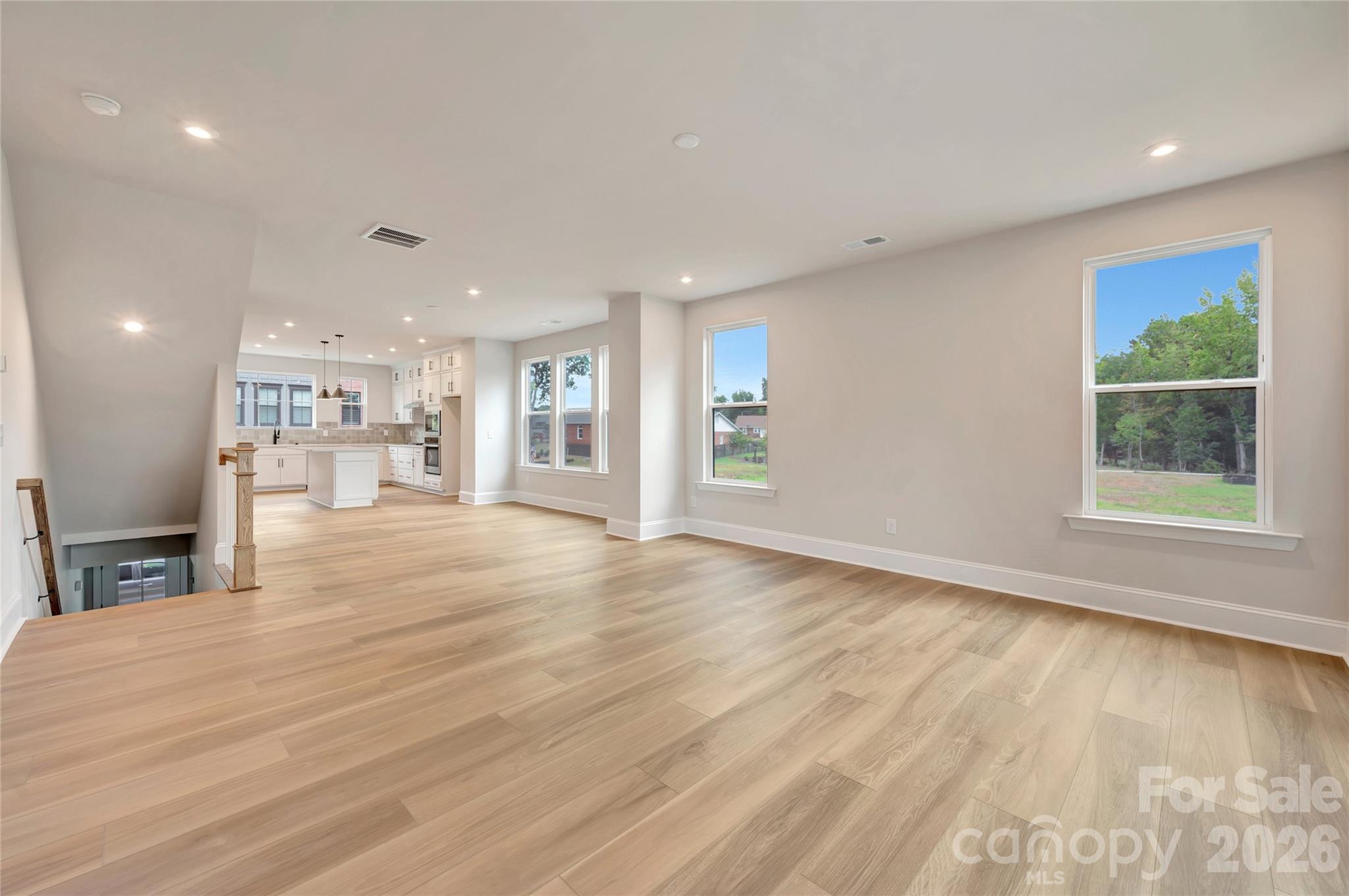 Open concept second floor with ample natural light - 444 Old Town Village Road, Waxhaw