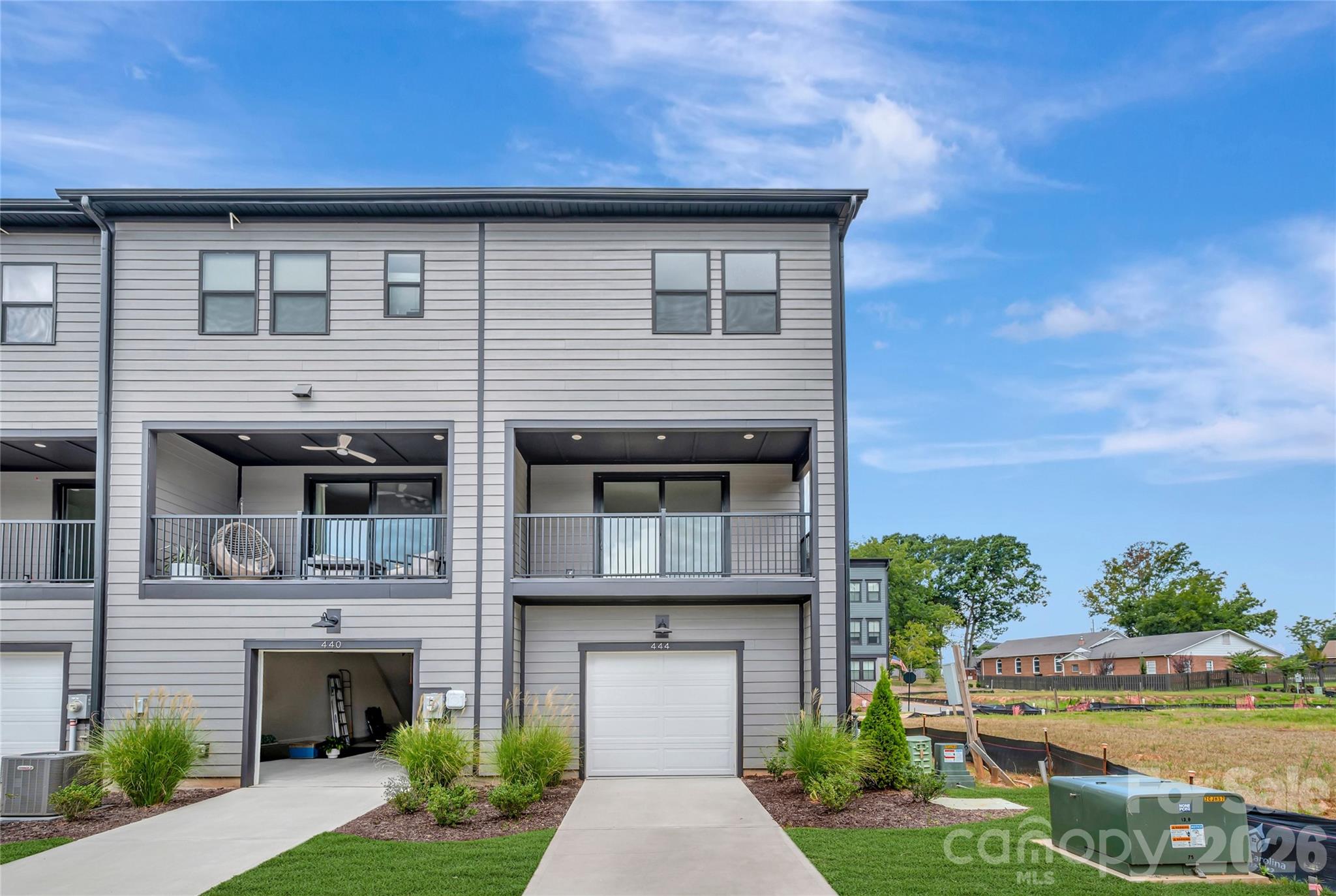 2 bay rear-load tandem garage - 444 Old Town Village Road, Waxhaw