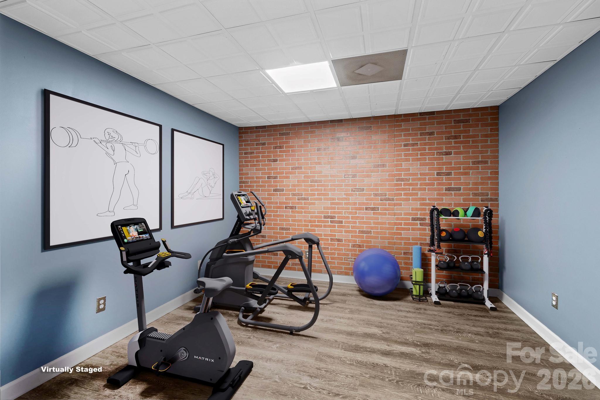 Virtually staged flex room - 12822 Cadgwith Cove Drive, Huntersville
