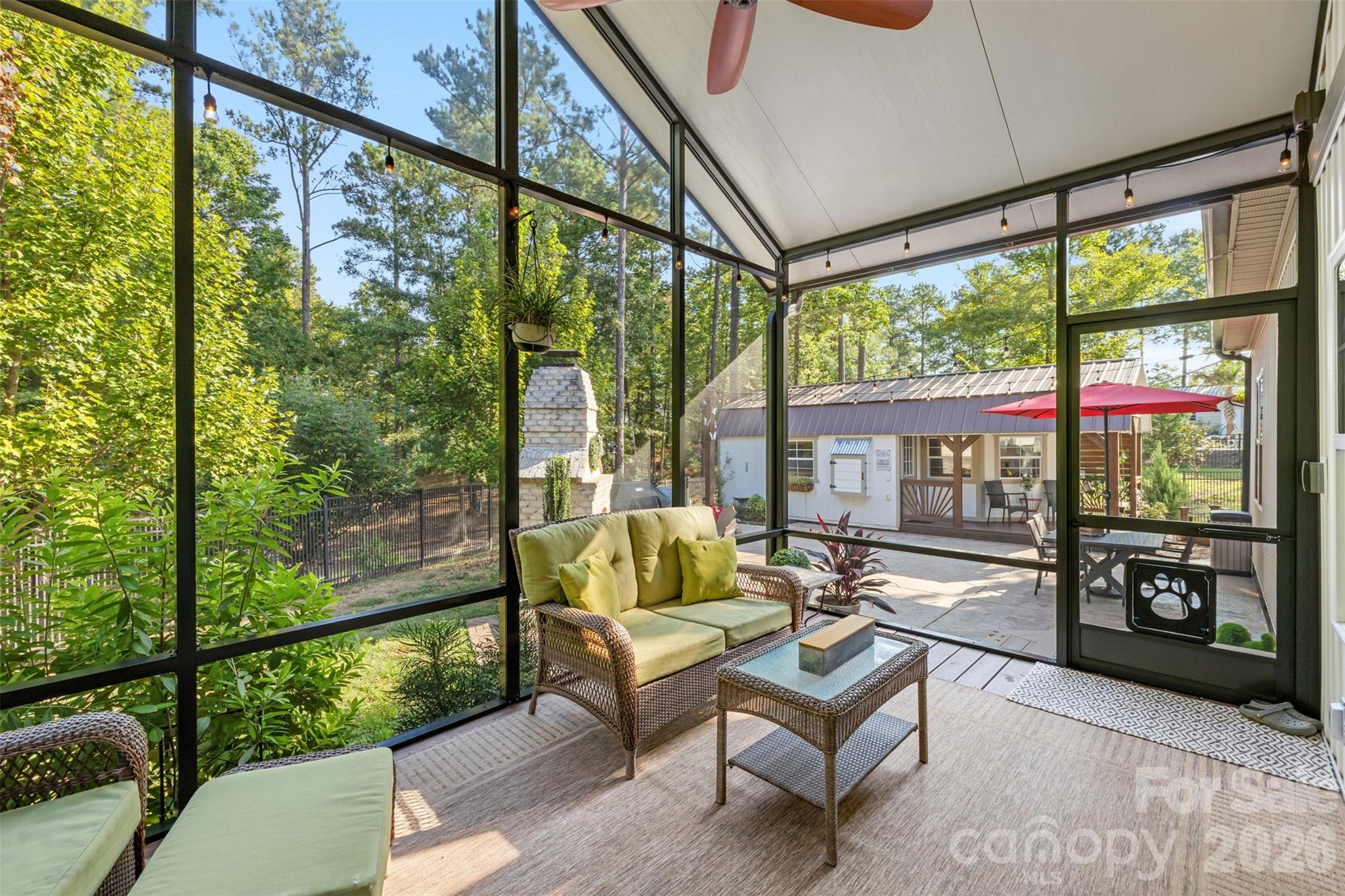 A relaxing outdoor living space perfect for quiet mornings and evenings - 1604 Aragon Beach Road, Rock Hill