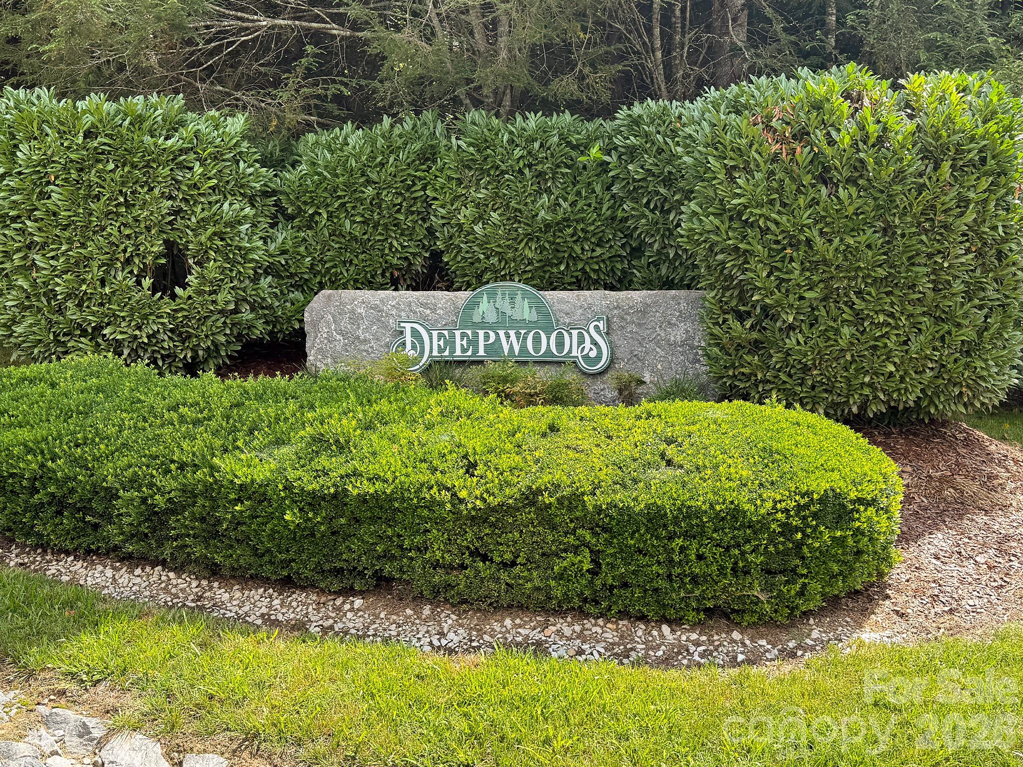 Neighborhood Entrance sign. - 2008 Deep Woods Drive, Hendersonville