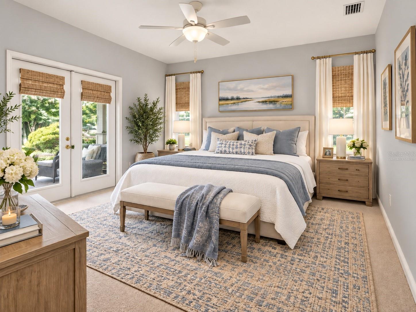 Primary bedroom sanctuary, virtually staged - 6618 SW 83RD TER, GAINESVILLE