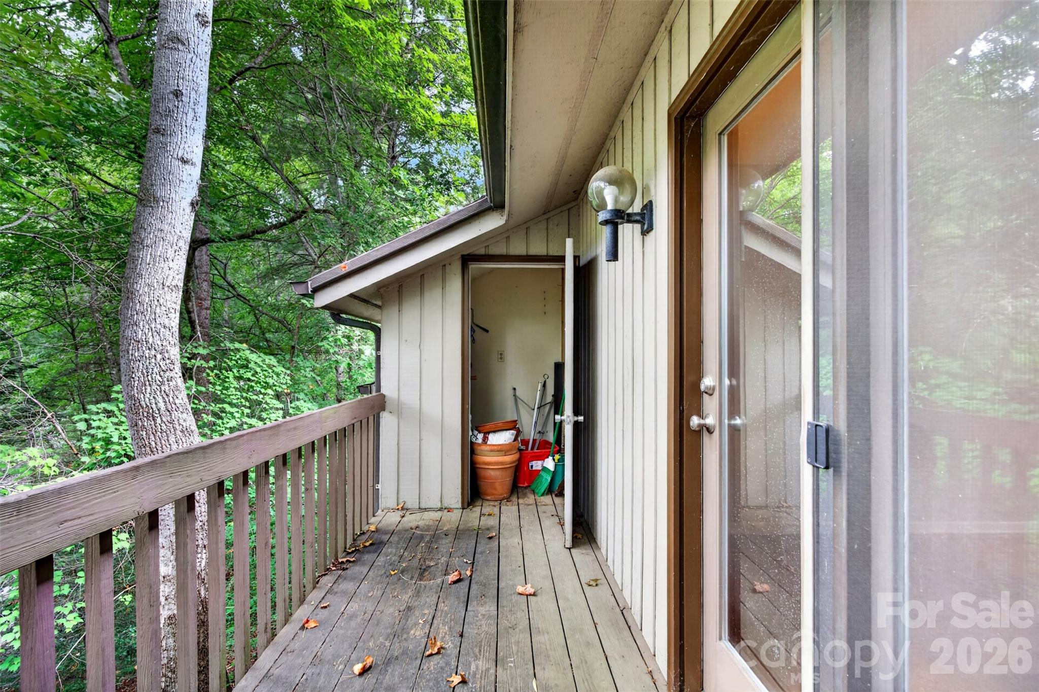 large deck with storage - 18A Cedarwood Trail, Asheville