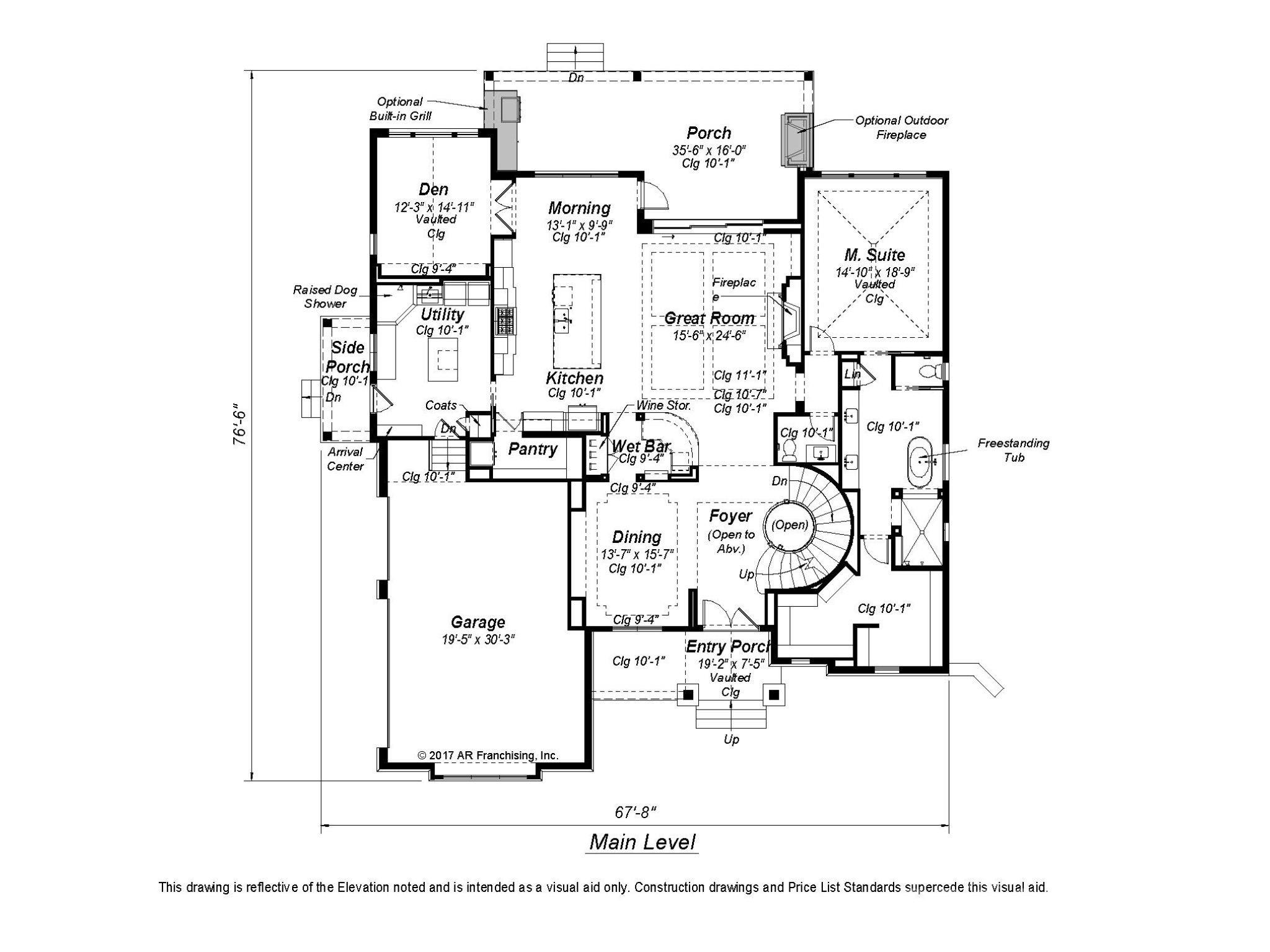 Main Level floorplan - 7316 Barrington Ridge Drive, Fort Mill